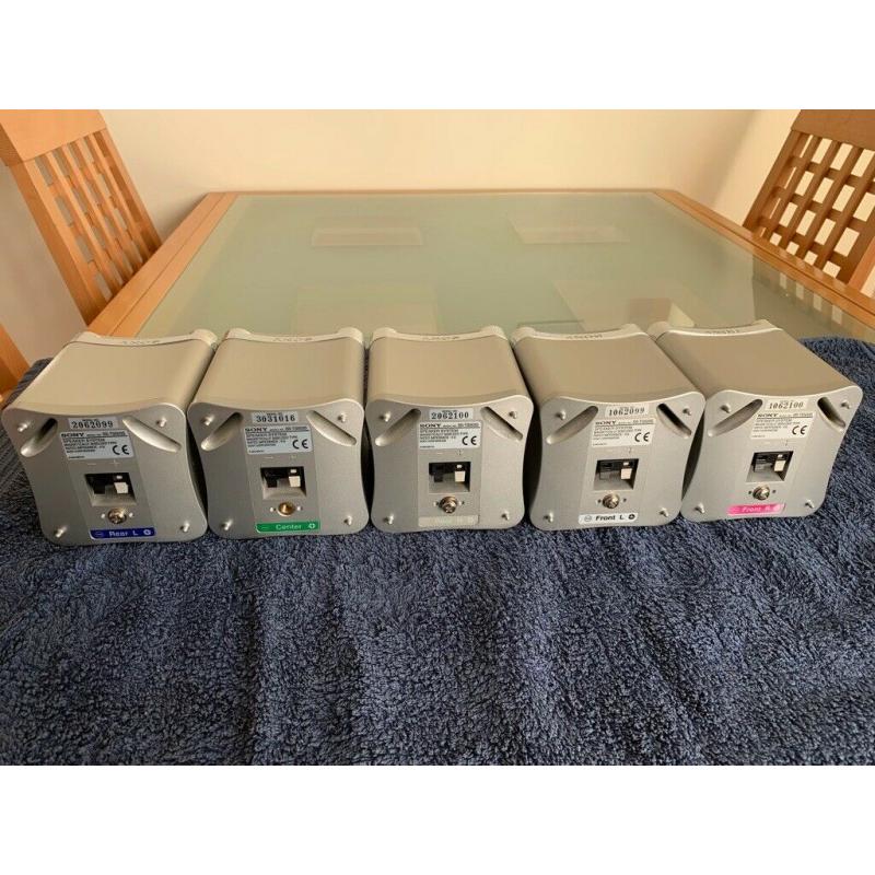 Sony Subwoofer + 5 Surround Sound Speakers