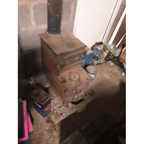 Vintage Nelson Log Burning Stove