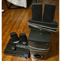 SOLD - LG surround sound bluray player hone cinema system & sub woofer