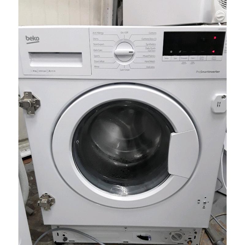 New Beko Integrated 8 KG Washing Machine Model WIY 84540F ?195