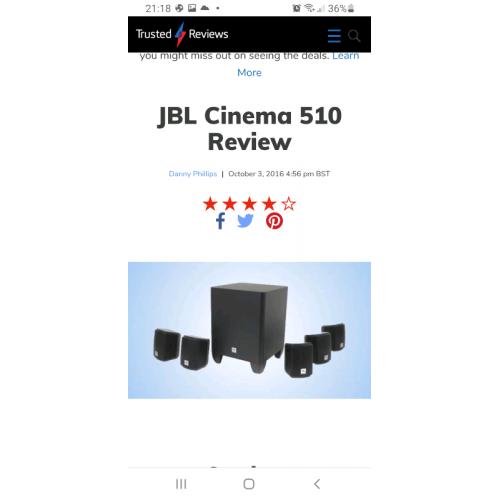 JBL Cinema 510 Surround System