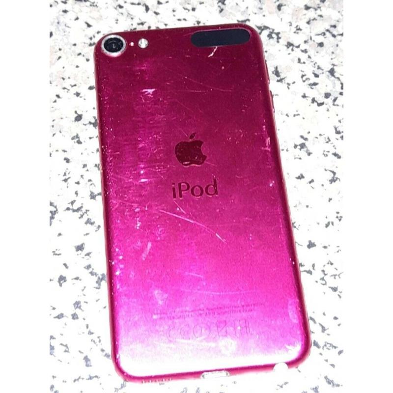 Ipod 6th gen pink 16gb