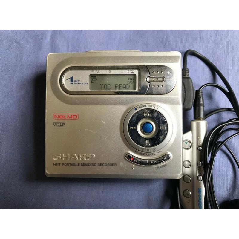 Sharp IM-DR420 Personal 1Bit MiniDisc Player Recorder Net MD
