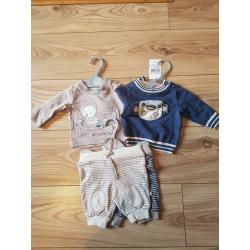 Baby boy clothes bundle, first size, brand new with tags