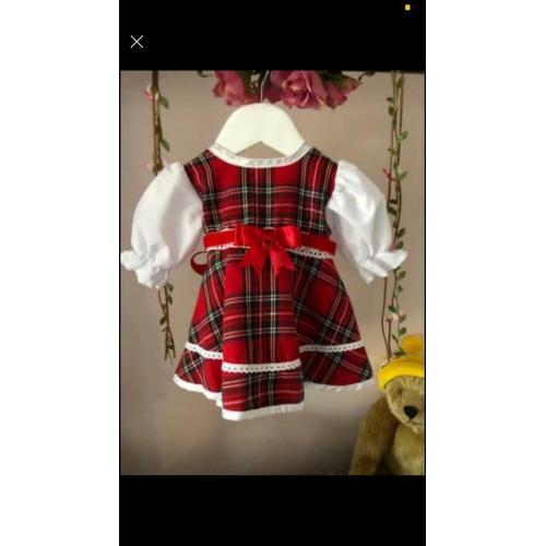 Tartan Baby Girl Dress - 0-3 months