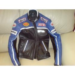 hunter class boy or girls leather biker jacket size small