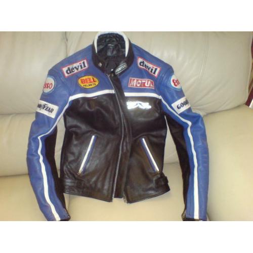 hunter class boy or girls leather biker jacket size small