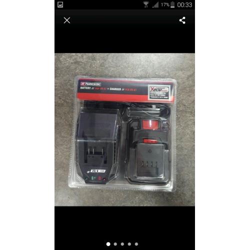 Parkside battery and charger new x20 team