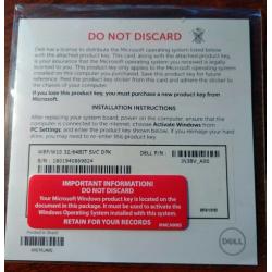 NEW - DELL OEM Windows 10 Professional/Home 32/64 Genuine Activation Key Product