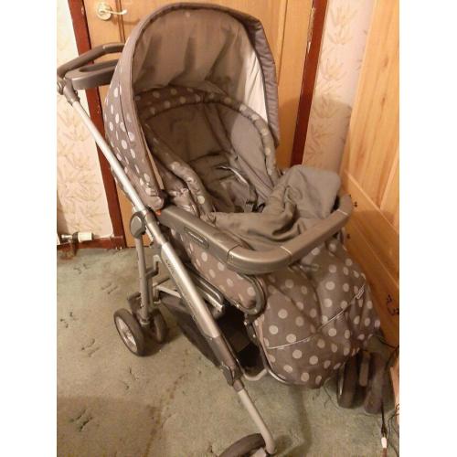 Pram/car seat/ carry cot combo, Joie brand, unisex colour