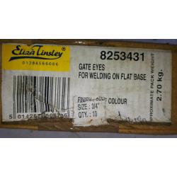 Gate Eyes To Weld On Flat Base 3/4"