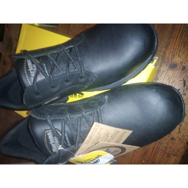 Work shoes size 8. New in the box Dr Martin's work shoes