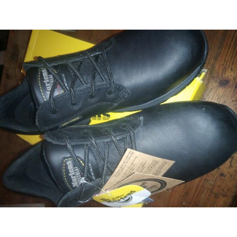 Work shoes size 8. New in the box Dr Martin's work shoes