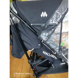 Maclaren xt in black with accessories