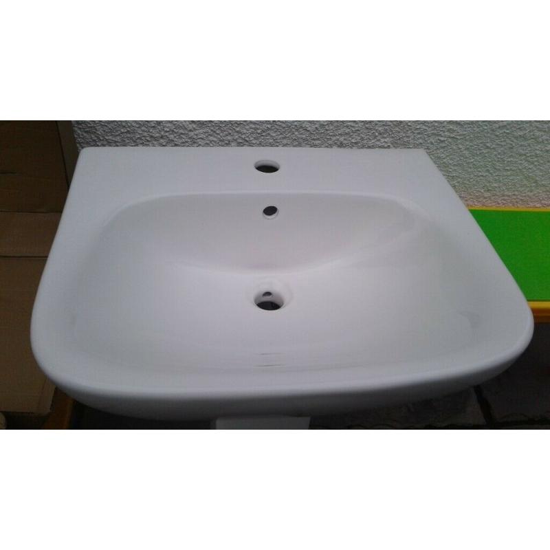 Still in box wash hand basin and matching pedestal