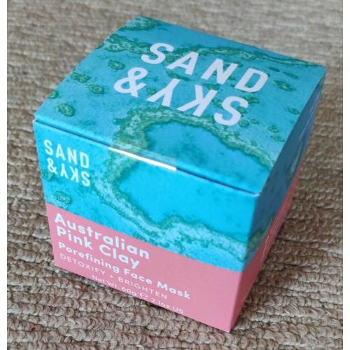 Sand & Sky Australian Pink Clay Porefining Face Mask Detoxify and Brighten 60g