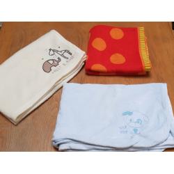 Set of 4 Baby blankets