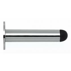 CHROME PROJECTING DOOR STOP Metal Wall Mounted Doorstop Rubber Buffer Stopper