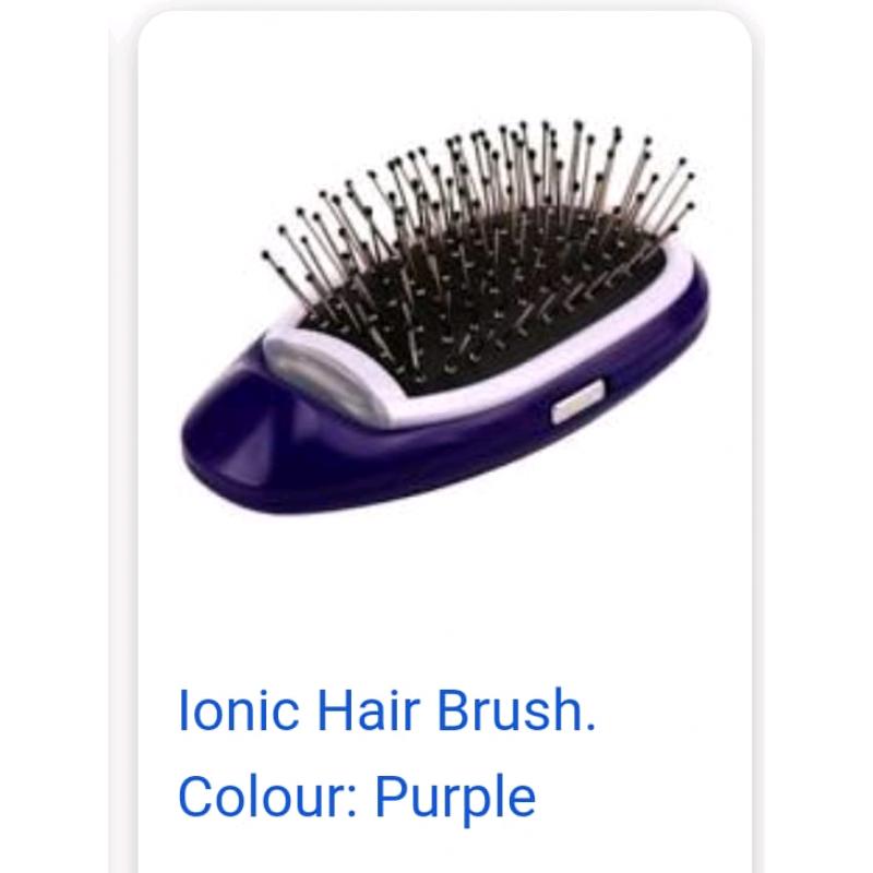 Ionic massage hair brush