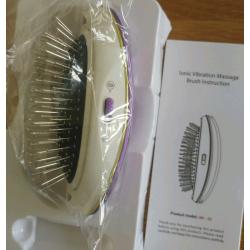 Ionic massage hair brush