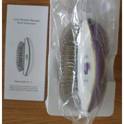 Ionic massage hair brush