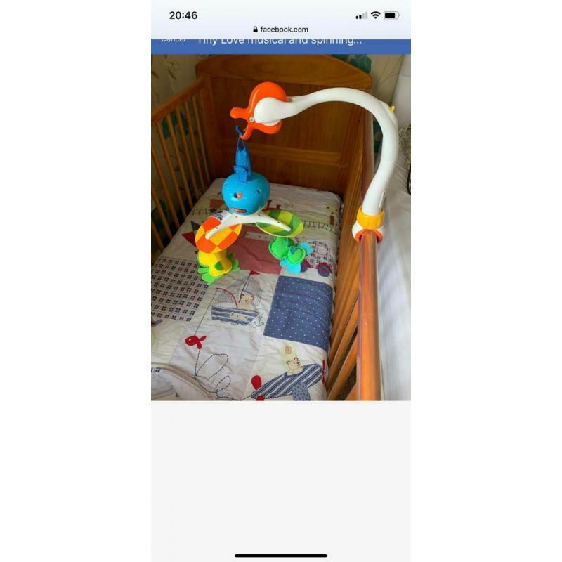 Tiny love musical and spinning cot mobile