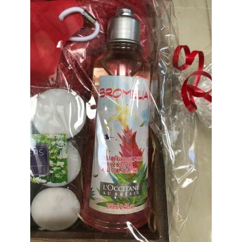 Hamper/Gift set: Rituals Shower, L?Occitane Oil, M&S Scarf, Sponge, Tea Lights. New. Collect Fulham