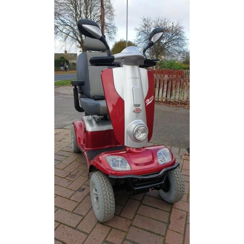 mobility scooter 8mph,32 stone userweight,35 miles range with warranty,free delivery