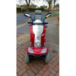 mobility scooter 8mph,32 stone userweight,35 miles range with warranty,free delivery