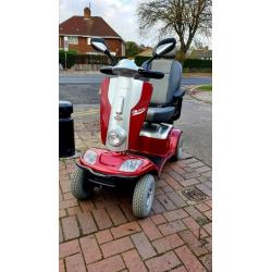 mobility scooter 8mph,32 stone userweight,35 miles range with warranty,free delivery