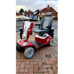 mobility scooter 8mph,32 stone userweight,35 miles range with warranty,free delivery