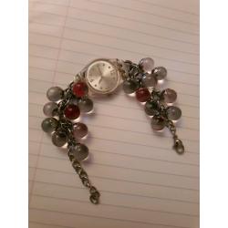 LADIES SWATCH MINI Quartz Watch Green and red RARE
