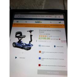 Light weight folding scooter