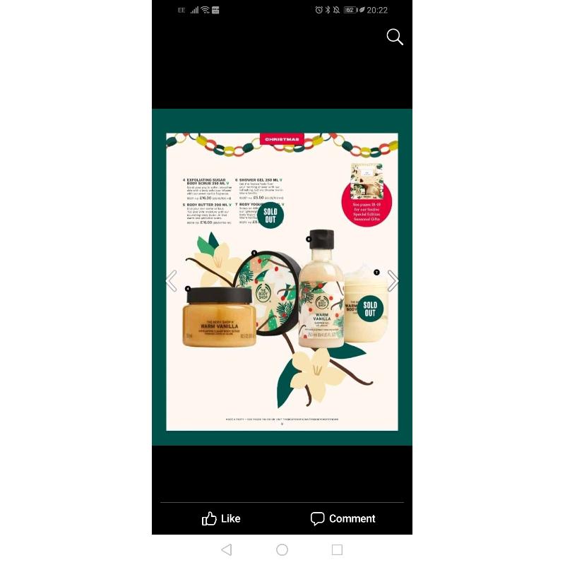 Body shop products