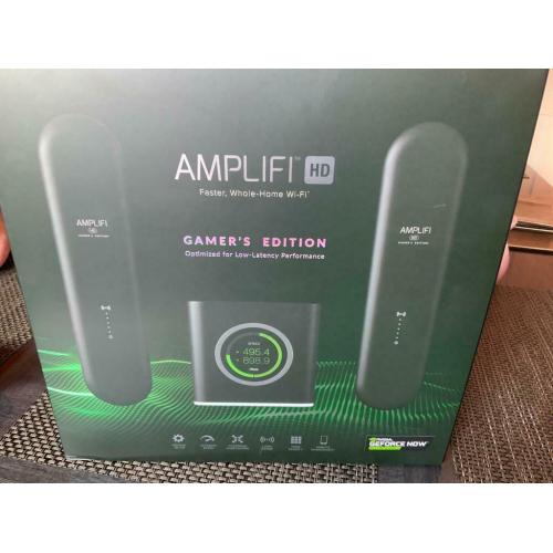 Amplifi GeForce Gamers Dual Band Wi Fi AC Mesh router with 2 x access points