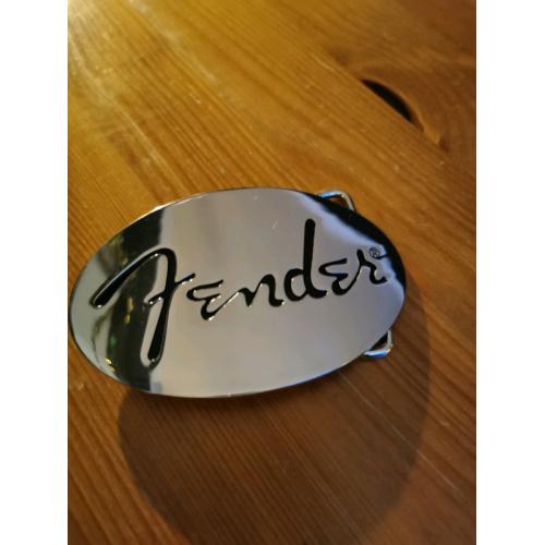 Fender belt buckle