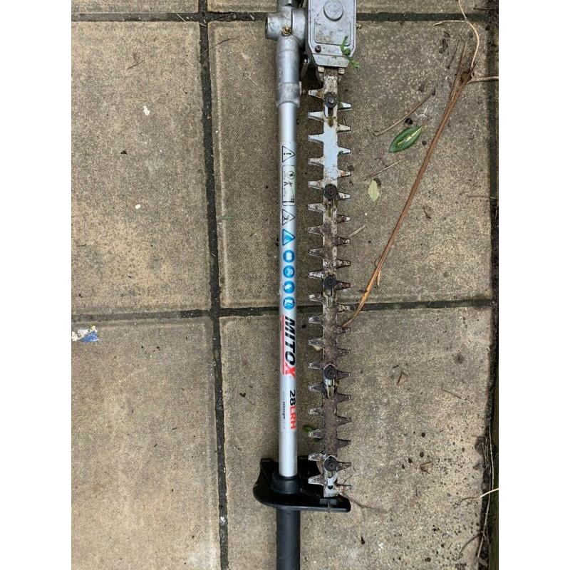 Mitox 28LRH long reach hedge trimmers
