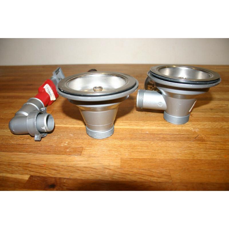 Franke inset dual bowl sink with waste kit (used)