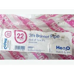 Pack of 10 Hep2O Barrier Pipe Length 22mm x 3m Push-Fit