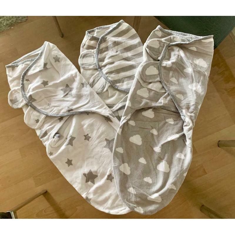 Pack of 3 swaddles Little Seeds