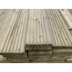 Grade A decking boards pressure treated green