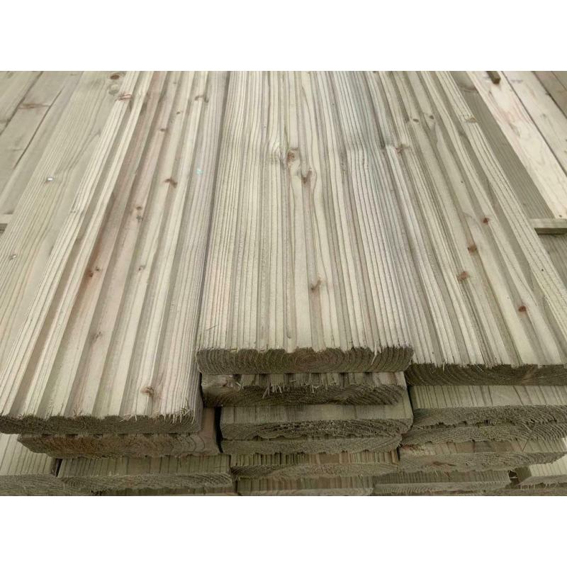 Grade A decking boards pressure treated green