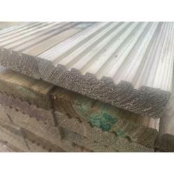 Grade A decking boards pressure treated green