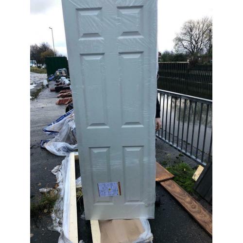 Interior panelled fire doors