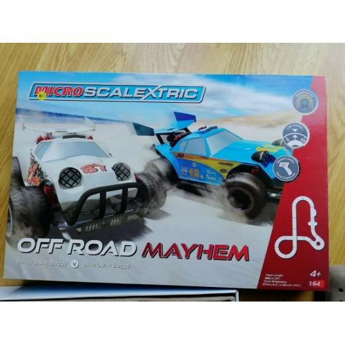 Micro Scalextric Off Road Mayhem (White Dune Buggy)