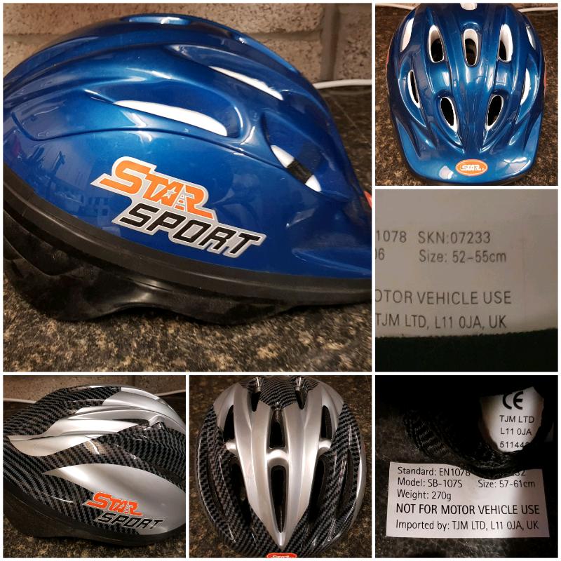 Children's bicycle helmets.