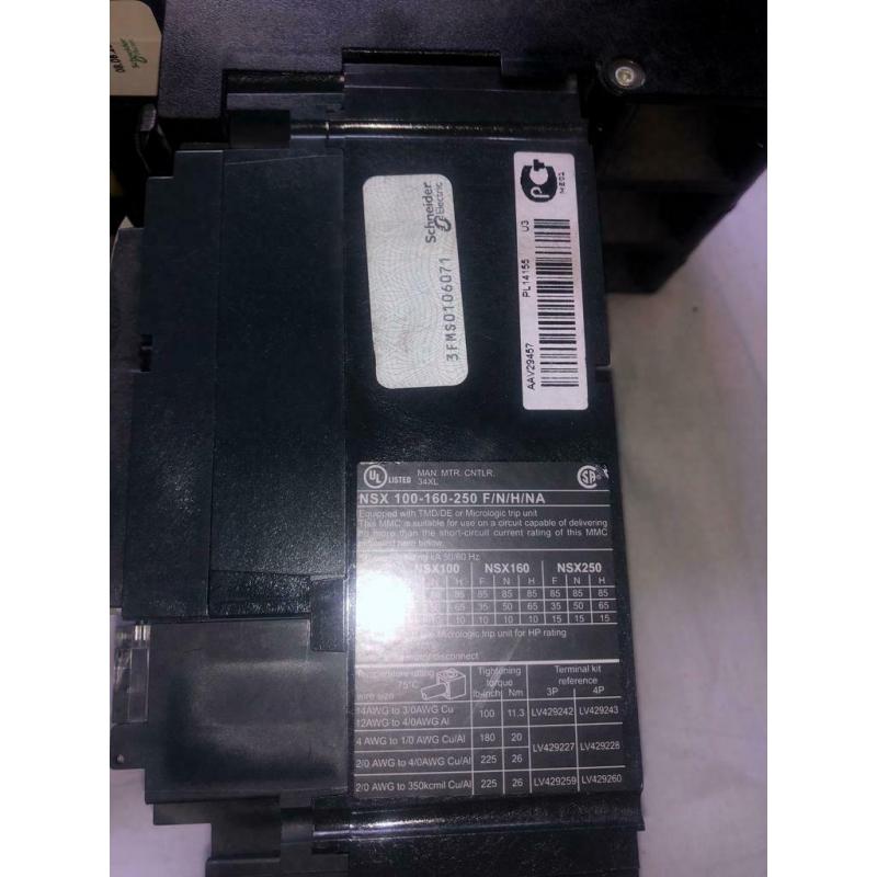 SCHNEIDER 63 AMP 36kA TRIPLE POLE MCCB