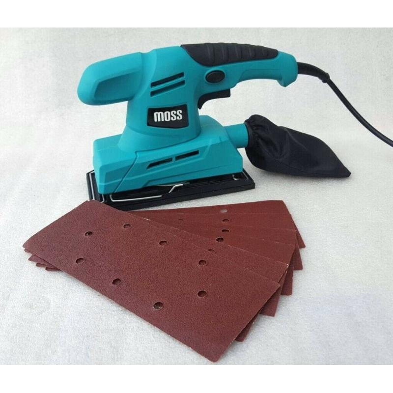 Moss 180W Electric Detail Palm Sander Sheet Sanding
