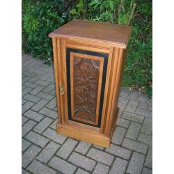 Carved Satinwood BEDSIDE Dining room Sitting Room CABINET. KENT