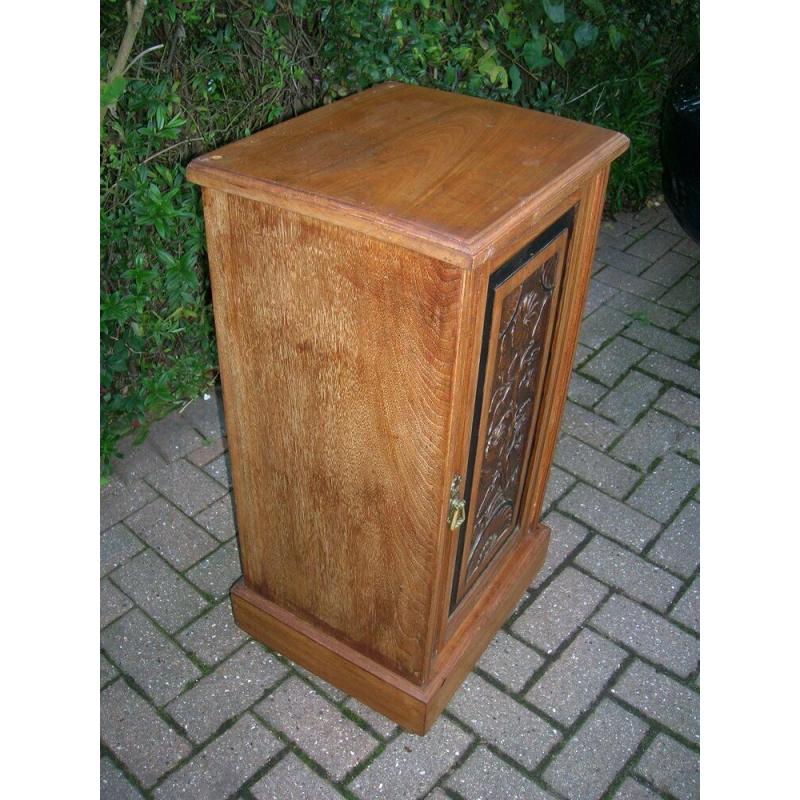 Carved Satinwood BEDSIDE Dining room Sitting Room CABINET. KENT